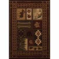 United Weavers 510 27559 912 7 ft. 10 in. x 10 ft. 6 in. Contours Cabin Chalet Oversize Rug,