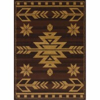 United Weavers 750 00150 24 1 ft. 10 in. x 3 ft. Affinity Teton Accent Rug, Brown