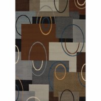 United Weavers 940 39950 69 5 ft. 3 in. x 7 ft. 6 in. Manhattan Oshi Area Rug, Brown
