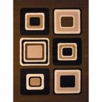 United Weavers 851 10350 24 1 ft. 11 in. x 3 ft. 3 in. Dallas Spaces Accent Rug, Brown