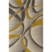 United Weavers 702 21371 24 1 ft. 10 in. x 2 ft. 8 in. Contours La Chic Accent Rug, Silver