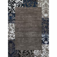 United Weavers 710 00161 58 5 ft. 3 in. x 7 ft. 2 in. Studio Valence Area Rug, Denim Blue