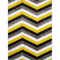 United Weavers 2100 21212 58 5 ft. 3 in. x 7 ft. 2 in. Finesse Mellow Yellow Area Rug, Yellow