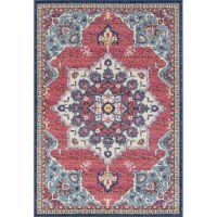 United Weavers 713 20768 58 5 ft. 3 in. x 7 ft. 2 in. Abigail Valentina Area Rug, Midnight Bl