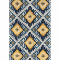 United Weavers 713 21468 24 1 ft. 10 in. x 3 ft. Abigail Tinley Accent Rug, Midnight Blue