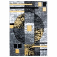 United Weavers of America 2050 10112 35C 2 ft. 7 in. x 4 ft. 2 in. Bristol Epsilon Yellow Rec