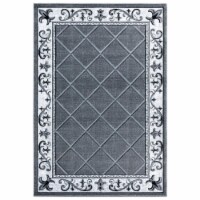 United Weavers of America 2050 10972 35C 2 ft. 7 in. x 4 ft. 2 in. Bristol Altamont Gray Rect