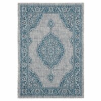 United Weavers of America 3900 10263 69 5 ft. 3 in. x 7 ft. 6 in. Augusta Sant Andrea Aqua Re