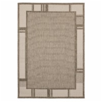 United Weavers of America 3900 10850 69 5 ft. 3 in. x 7 ft. 6 in. Augusta Matira Brown Rectan
