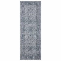 United Weavers of America 4525 10461 28E Madrid Metilla Denim Blue Runner Rug, 2ft 7in x 7ft