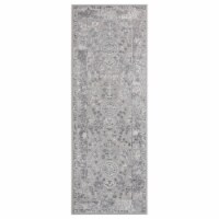 United Weavers of America 2601 10272 28E 2 ft. 7 in. x 7 ft. 2 in. Shasta Runner Rug, Gray