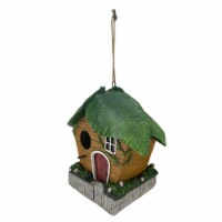 Red Carpet Studios 40917 Resin Outdoor Hanging Bird House, Leaves