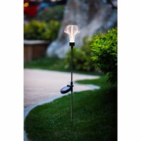 Winsome House 3D Heart Solar Light Stake, White