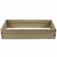 Luxen Home Wood 3.8ft x 2ft Raised Garden Bed