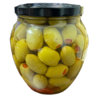 Alreef® Green Olive Stuffed with Paprika Paste Perspective: Main