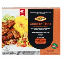 Mosul Kubba® Chicken Kabob Tikka with Basmati Rice and Vegetables Perspective: Main
