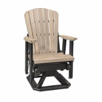 American Furniture 510WWBK Os Home & Office Model Fan Back Swivel Glider Weatherwood Chair wi