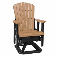 American Furniture 510CBK Os Home & Office Model Fan Back Swivel Glider Weatherwood Chair wit