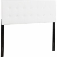 Glory Furniture Super Nova Faux Leather Upholstered Queen Headboard in White
