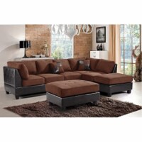 Glory Furniture Pounder G290B-Sc Sectional , Chocolate