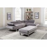 Glory Furniture Derek G371-Sc Sectional , Gray