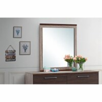Glory Furniture Magnolia Mirror in Gray and Brown