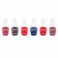 Gelish Mini Midnight Caller Collection 9 mL Soak Off Gel Nail Polish Set, 6 Pack