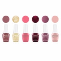 Gelish Mini Passion Collection 9 mL Soak Off Gel Nail Polish Set, 6 Color Pack