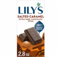 LILY'S Salted Caramel Extra Dark Chocolate Style No Sugar Added Sweets Bar