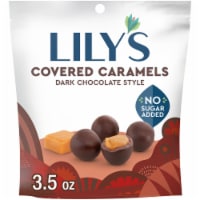 LILY'S Dark Chocolate Covered Caramels No Sugar Added Sweets Bag