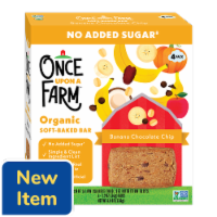 Once Upon a Farm™ Banana Chocolate Chip Soft-Baked Bars Perspective: Main