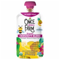 Once Upon A Farm™ Pineapple Banana Dragonfruit Immunity Blend Yogurt