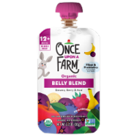 Once Upon a Farm™ Organic Belly Blend Banana Berry & Acai Pouch