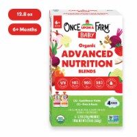 Once Upon a Farm Advanced Nutrition Cauliflower Fields & Oats and Roots Organic Multipack Baby Food Perspective: Main