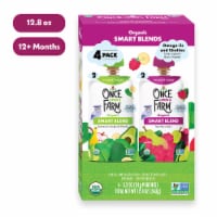 Once Upon a Farm™ Smart Blend Bananas for Apples and Greens and Ras-Pear-Y Kale Organic Snack Pouch Perspective: Main