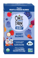 Once Upon a Farm Organic Baby Berry Blends Variety 4 Pack Perspective: Main