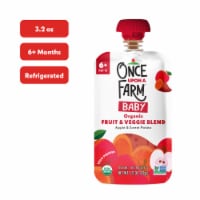 Once Upon a Farm™ Apple and Sweet Potato Organic Baby Food Pouch Perspective: Main