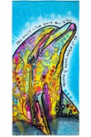 Dawhud Direct Dean Russo Dolphin Beach Towel for Women, Girls, Kids, Men, 30 x60