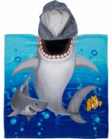 Dawhud Direct Baby Shark Poncho Towels for Kids with Hood