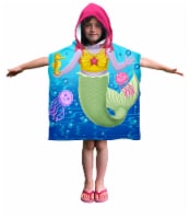 Dawhud Direct  Mermaid and Friends  Poncho Beach Towel for Kids