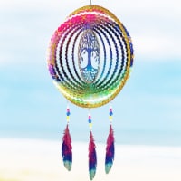 VP Home Tree of Life Dreamcatcher with Feathers - Kinetic Wind Spinners