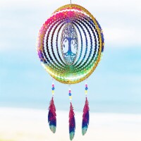 VP Home Tree of Life Dreamcatcher with Feathers - Kinetic Wind Spinners