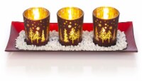 Dawhud Direct Christmas Decorative Votive Candle Holders Set