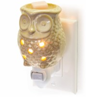 Dawhud Direct Iii Antique White Ceramic Owl Wax Warmer & Night Light