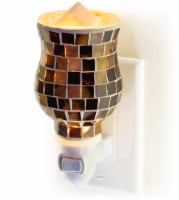 Dawhud Direct Mosaic Glass Wall Plug-in Wax Warmer Ii Radiant Sienna