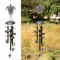 VP Home 32  Sea Turtles Black Wind Chimes for Outside Decorations Garden Gift