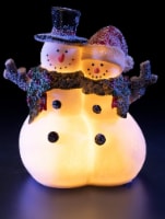 VP Home Glowing Snowman Couple LED Holiday Light Up Decorations