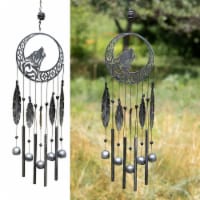 Tribal Wolf Dreamcatcher Rustic Charcoal