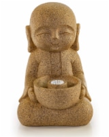 VP Home Buddha Statue for Peace and Serenity, Solar LED Garden Light, Zen Decor