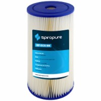 SpiroPure 10 x 4.5 Pleated Cellulose Polyester Water Filter, 5 Micron (8 Pack)